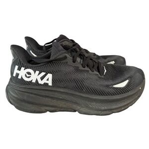 Hoka Clifton 9 GTX Womens Running Shoes Black Gore-Tex Waterproof Sneakers
